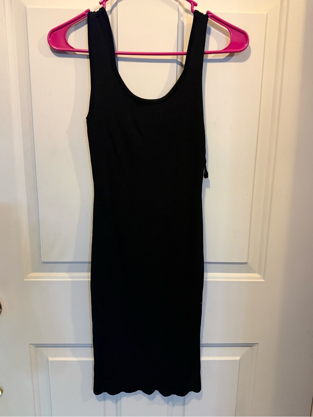 BCBGMaxAzria Black Scoop Neck Mini Dress